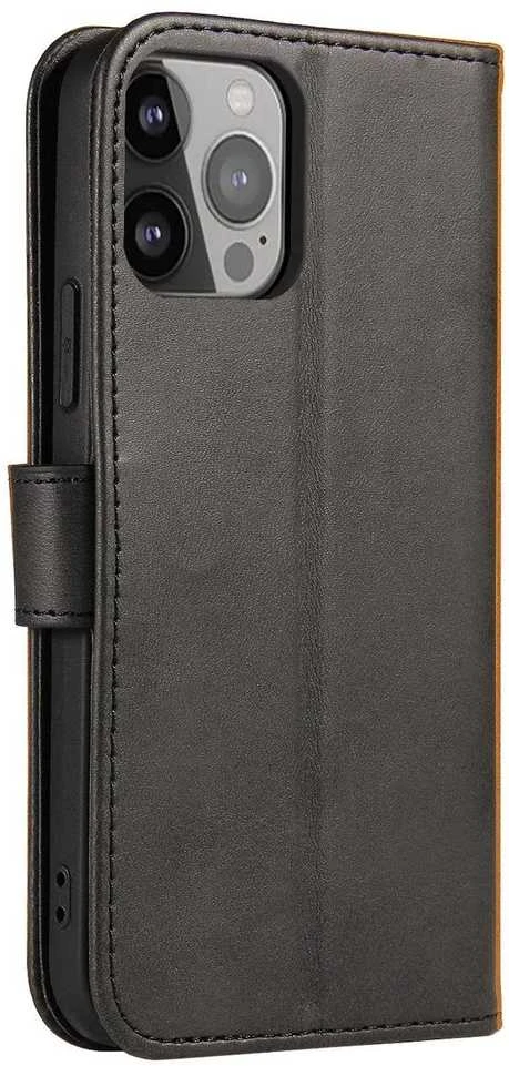 Hurtel Magnet TCL 20 Pro 5G atverčiamas su stoveliu dėklas telefonui juodos spalvos