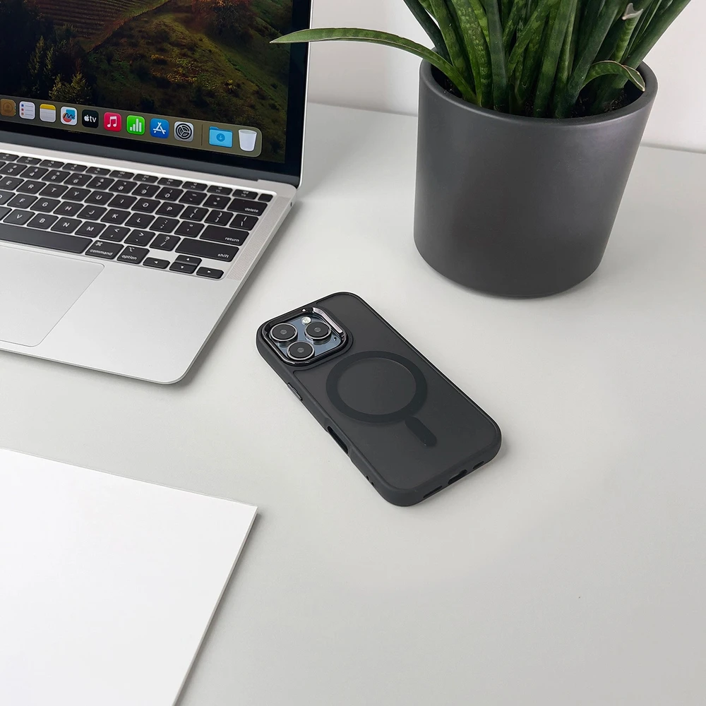 Hurtel MagSafe Compatible Fashion dėklas Samsung Galaxy A27 – Juodas
