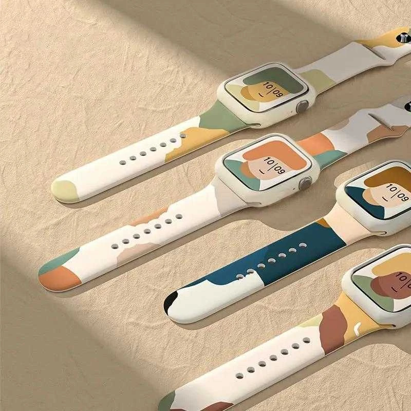 Išmaniojo laikrodžio Apple 2/3/4/5/SE silikoninis Hurtel dirželis, 38/40/41 mm
