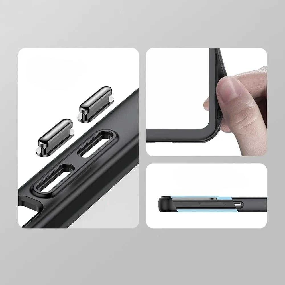 Hurtel Outer Space Xiaomi Poco X5 5G / Redmi Note 12 5G flexible frame dėklas telefonui skaidrus