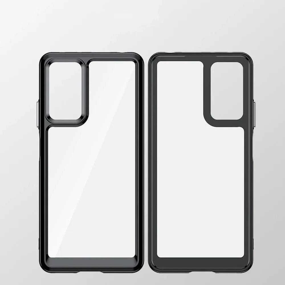 Hurtel Outer Space Xiaomi Poco X5 5G / Redmi Note 12 5G flexible frame dėklas telefonui juodos spalvos