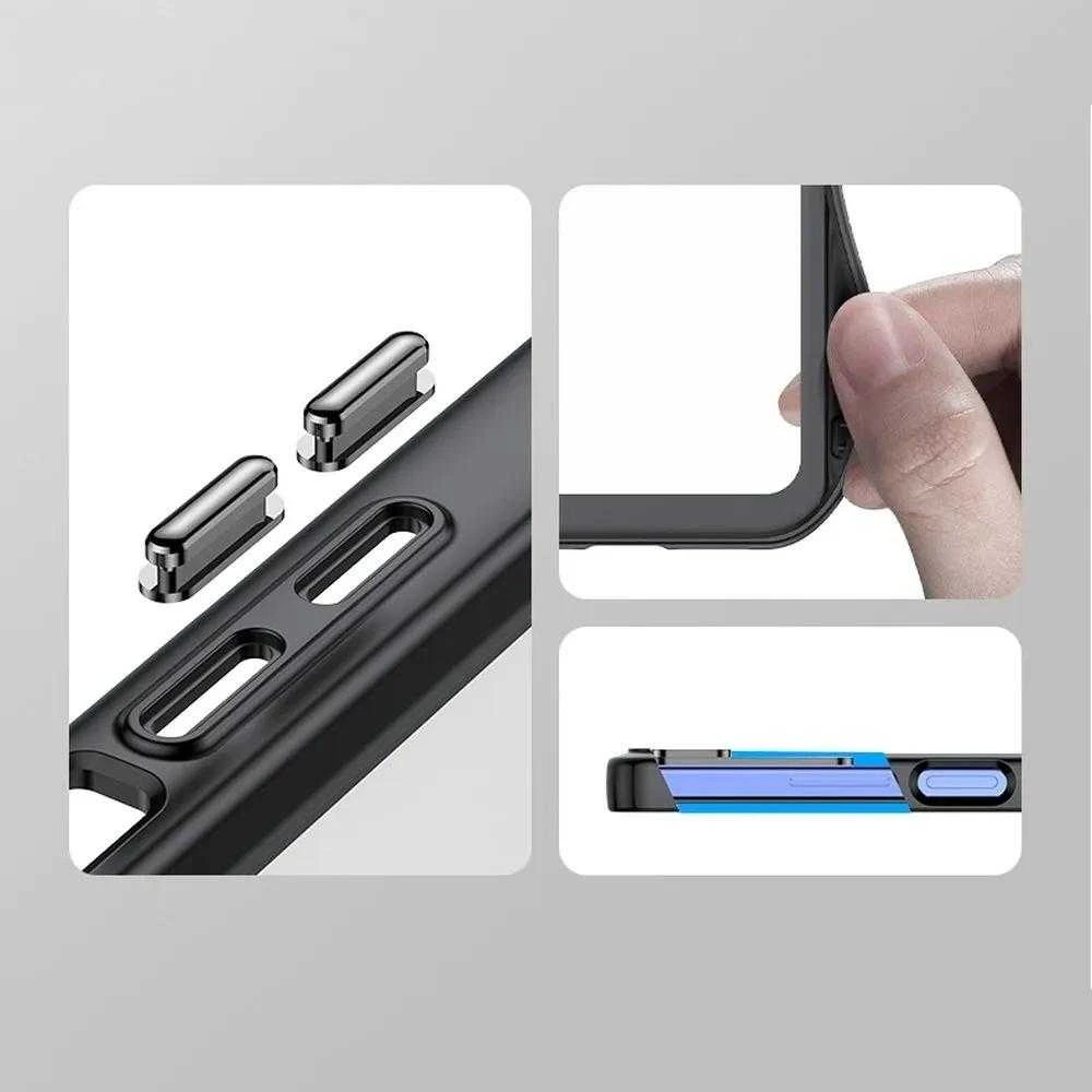 Hurtel Outer Space Xiaomi Poco X5 5G / Redmi Note 12 5G flexible frame dėklas telefonui mėlynos spalvos