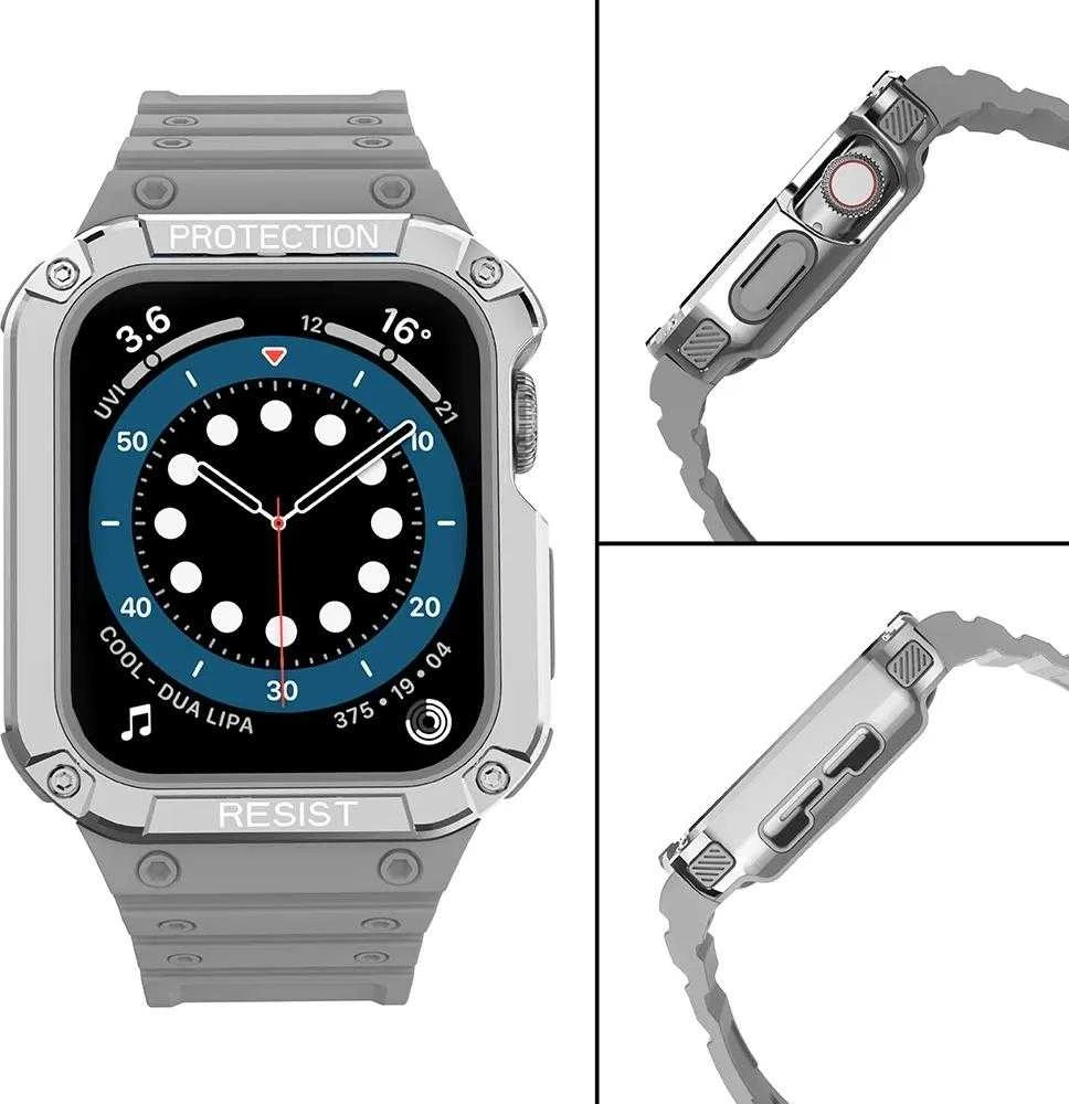 Išmaniojo laikrodžio Apple SE/7 silikoninis Hurtel dirželis, Pilkos spalvos, 38/40/41 mm