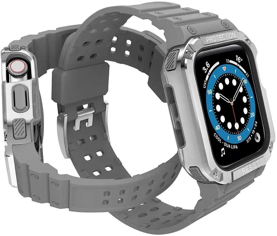 Išmaniojo laikrodžio Apple SE/7 silikoninis Hurtel dirželis, Pilkos spalvos, 38/40/41 mm