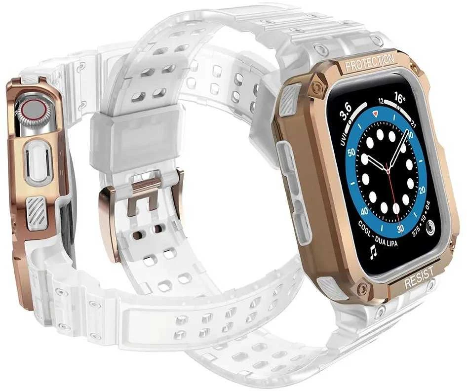 Išmaniojo laikrodžio Apple SE/7 silikoninis Hurtel dirželis, Rožinės spalvos, 38/40/41 mm