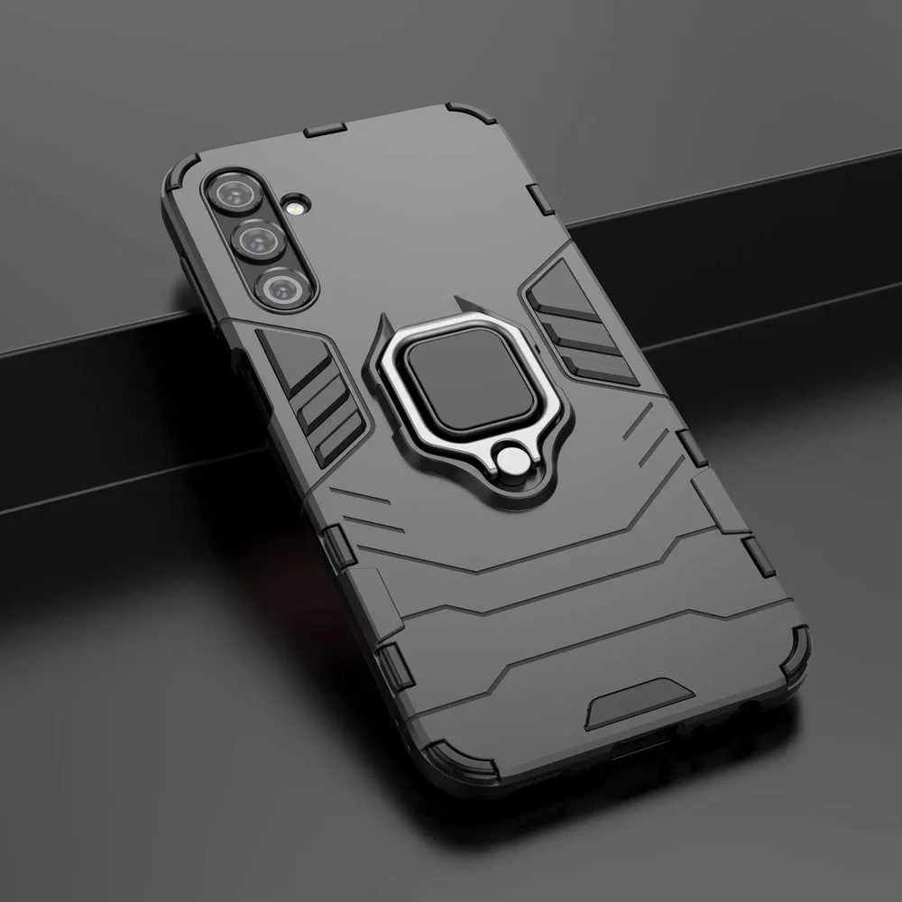 Hurtel Ring Armor Samsung Galaxy A24 4G armored magnetic holder ring dėklas telefonui juodos spalvos