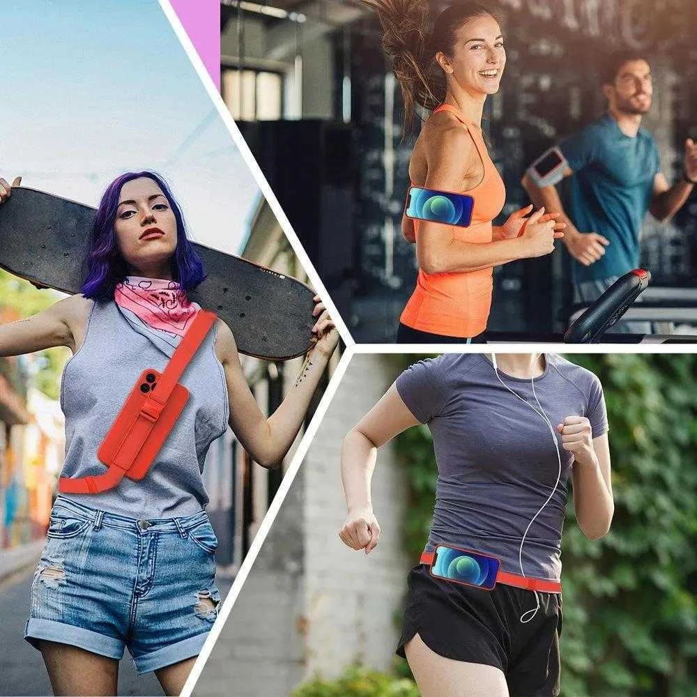 Hurtel Rope dėklas su dirželiu skirtas Xiaomi Redmi Note 10 / Redmi Note 10S, rožinis