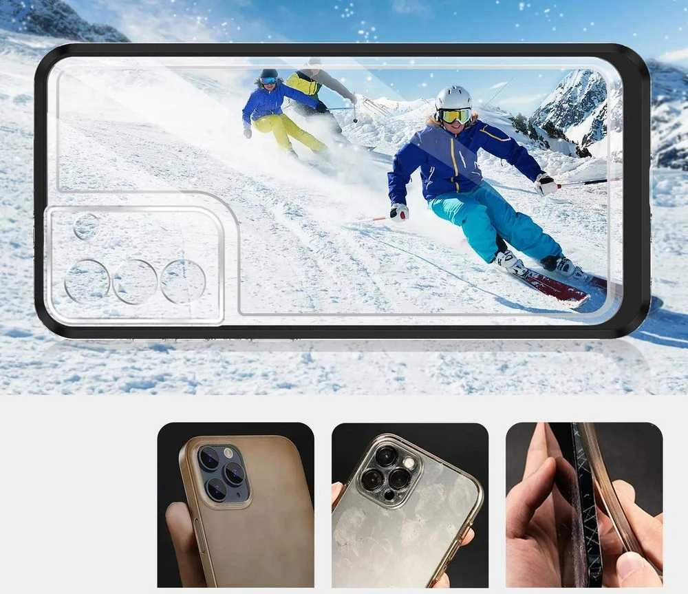 Hurtel Clear dėklas skirtas Samsung Galaxy S21 + 5G (S21 Plus 5G), juodas