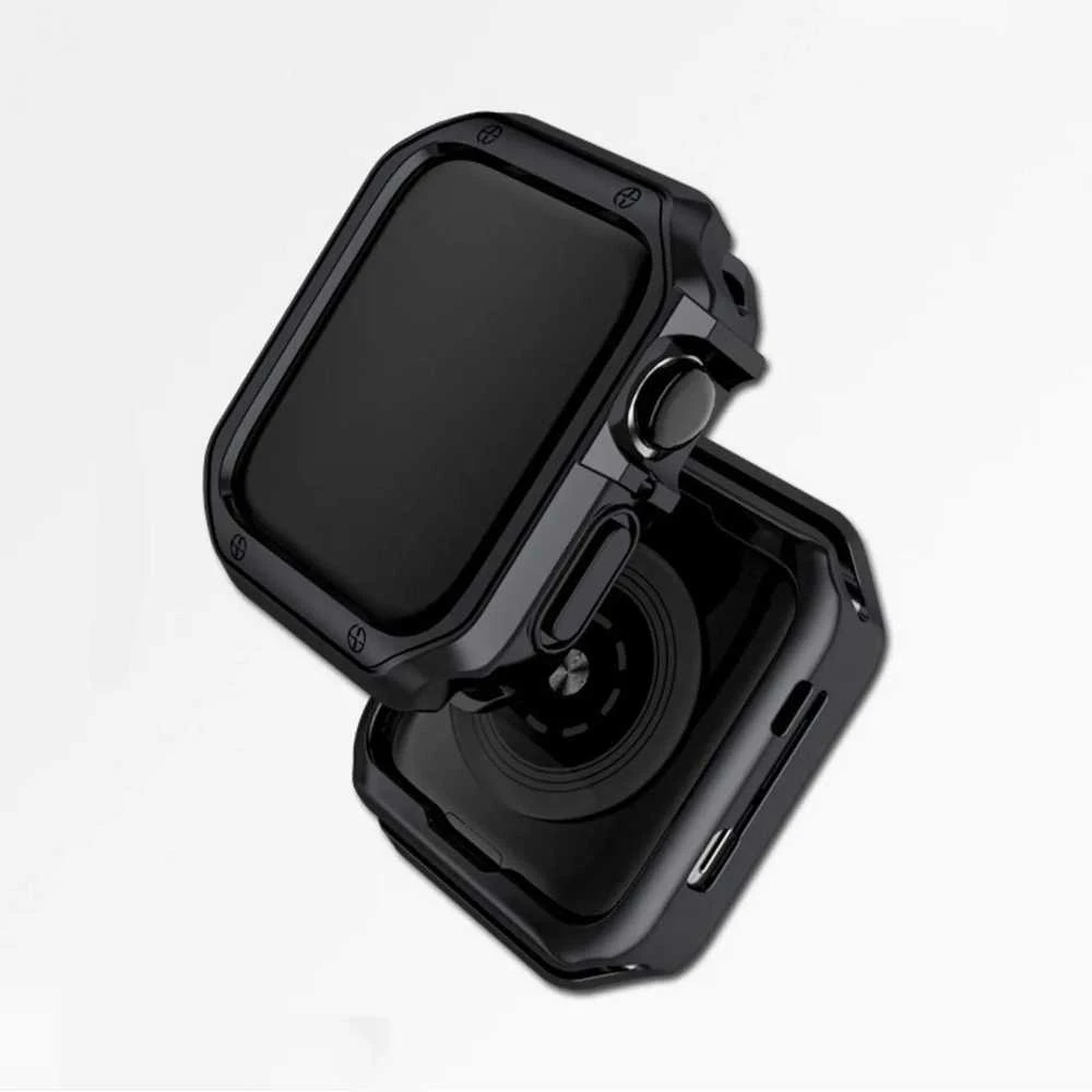 Hurtel Soft Strong Watch dėklas skirtas Apple Watch 49 mm (Ultra 1/2) – juodos spalvos
