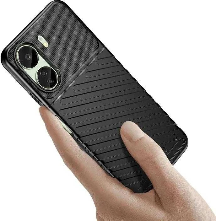 Hurtel Thunder Case armored Xiaomi Redmi 13c – dėklas telefonui juodos spalvos
