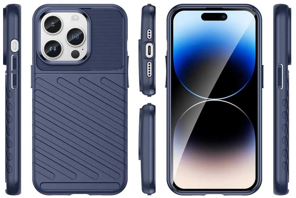 Hurtel Thunder dėklas Apple iPhone 14 Pro Max mėlynos spalvos armored case