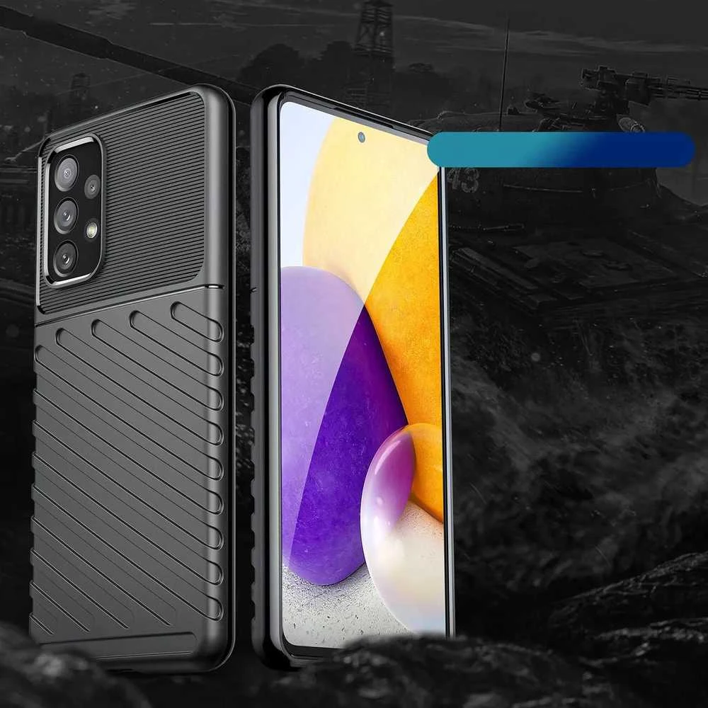 Hurtel Thunder dėklas skirtas Samsung Galaxy A73, juodas