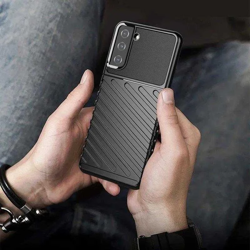 Hurtel Thunder dėklas skirtas Samsung Galaxy S22 + (S22 Plus), juodas