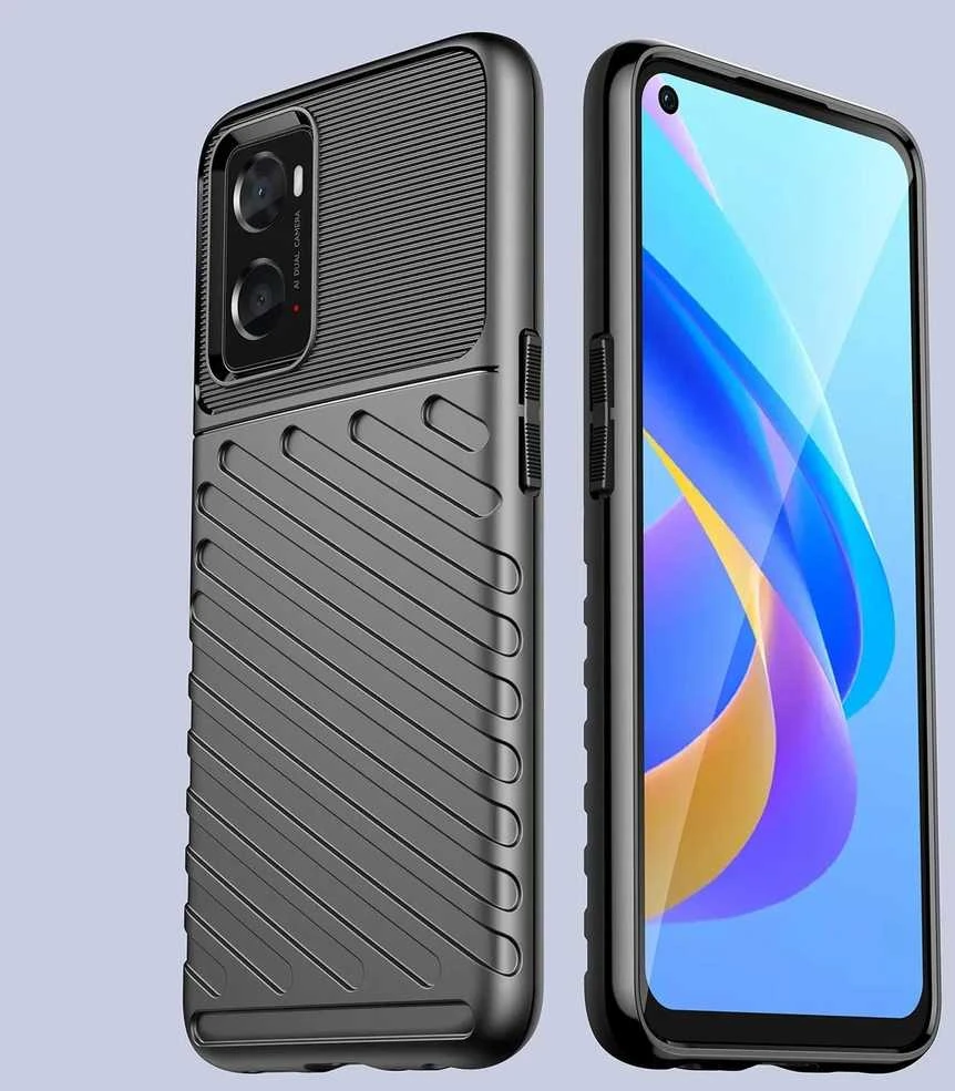 Hurtel Thunder dėklas skirtas Oppo A76 / Oppo A36 / Realme 9i, juodas
