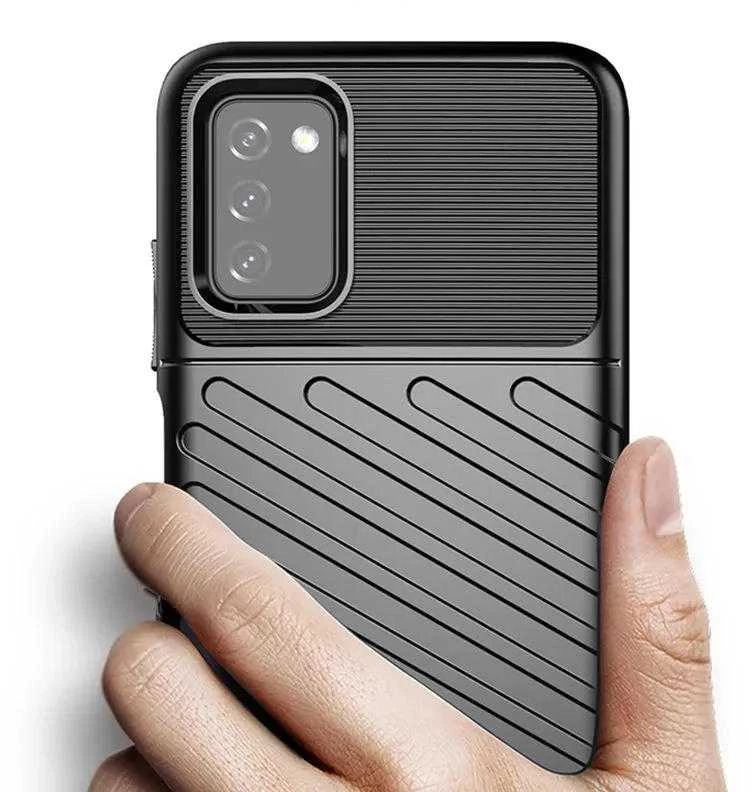 Hurtel Thunder dėklas skirtas Samsung Galaxy A03s, juodas