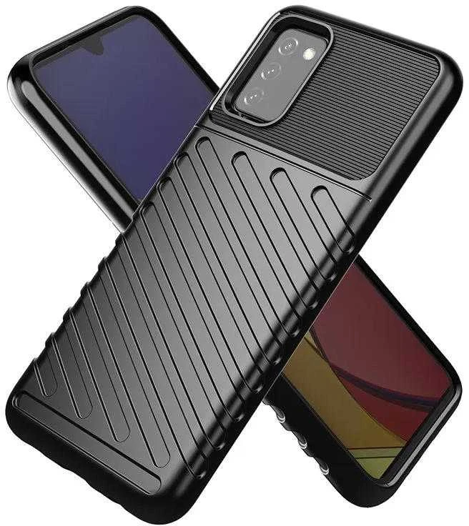 Hurtel Thunder dėklas skirtas Samsung Galaxy A03s, juodas