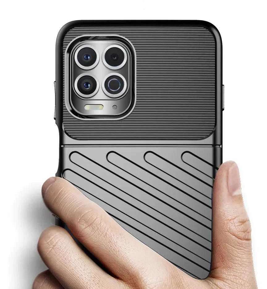 Hurtel Thunder dėklas skirtas Motorola Moto G100 / Edge S, juodas