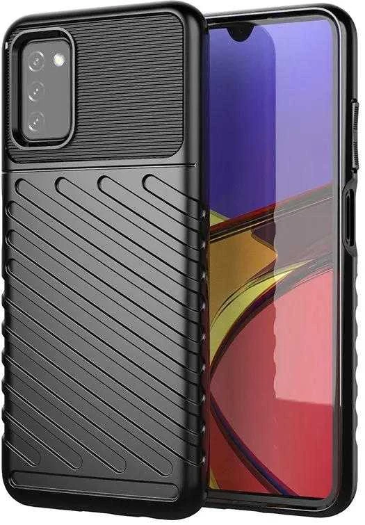 Hurtel Thunder dėklas skirtas Samsung Galaxy A03s, juodas