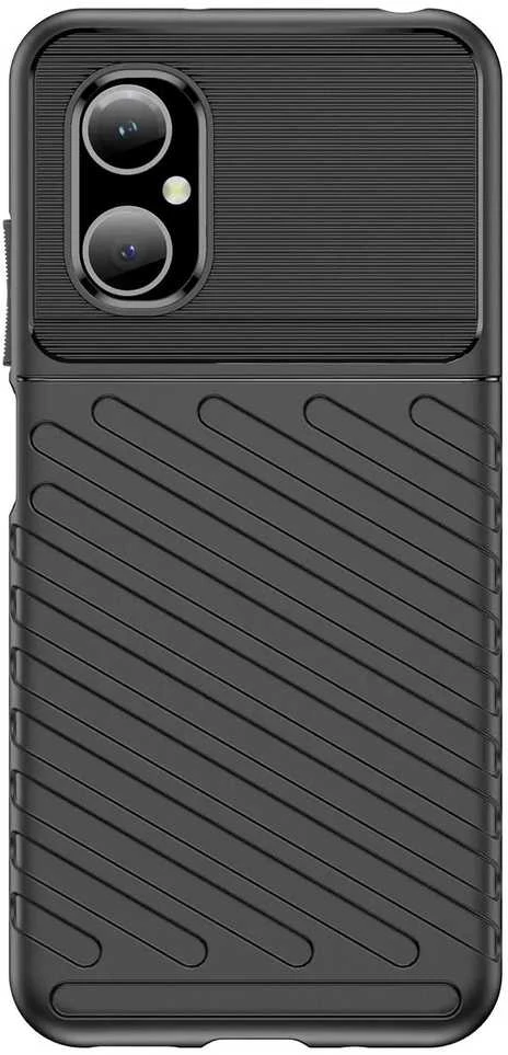 Hurtel Thunder Xiaomi Poco M4 5G silikoninis armor dėklas telefonui juodos spalvos