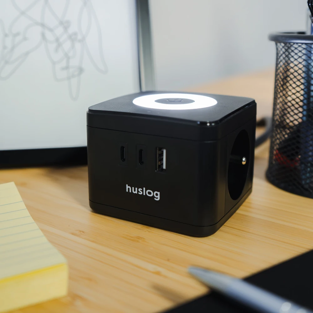 Huslog Cube ilginamasis laidas su LED