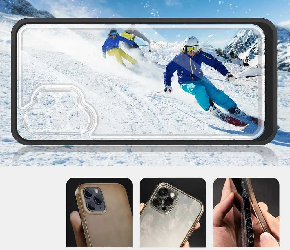 Hybrid Armour Hurtel Clear dėklas skirtas Samsung Galaxy A32 5G, juodas