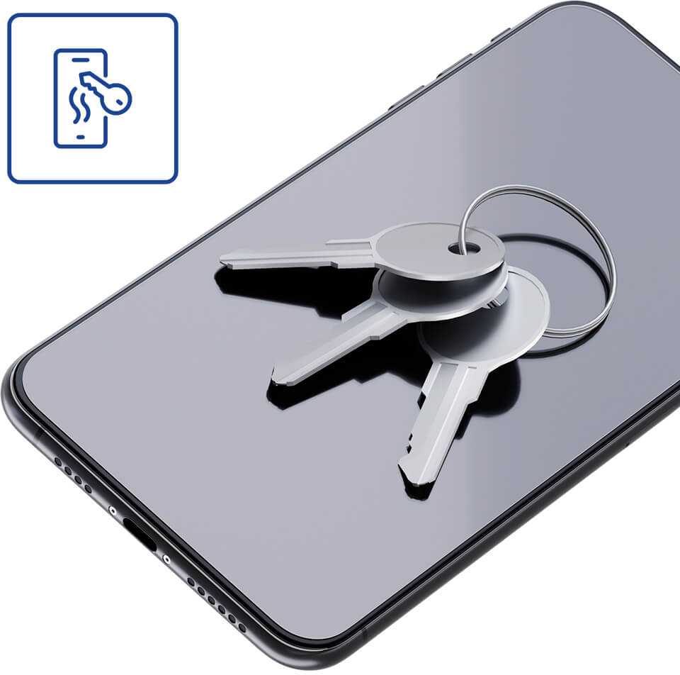 Hibridinis stiklas Apple iPhone 15 Pro Max 3mk lankstus stiklas, hibridinė plėvelė skaidri