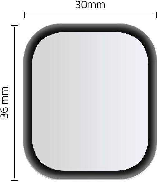 Hibridinis stiklas Apple Watch 4 / 5 / 6 / SE (40 mm) Hofi Hybrid Pro+ juodos spalvos