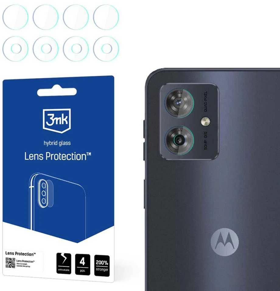 Hibridinis stiklas fotoaparatui / objektyvui Samsung Galaxy M55 5G 3mk lankstus stiklo objektyvas