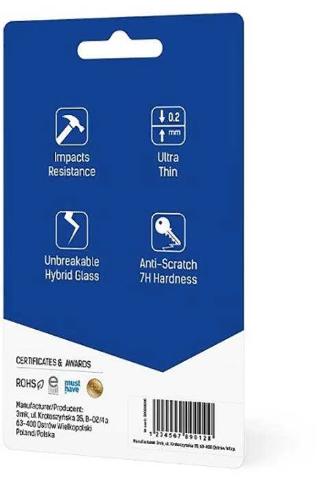 Hibridinis stiklas kamerai / objektyvui Xiaomi Redmi Note 13 Pro 5G 3mk lankstus stiklo lęšis