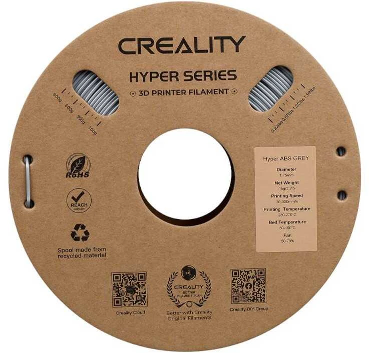 Creality Hyper ABS - 1.75mm - 1kg - Pilkas