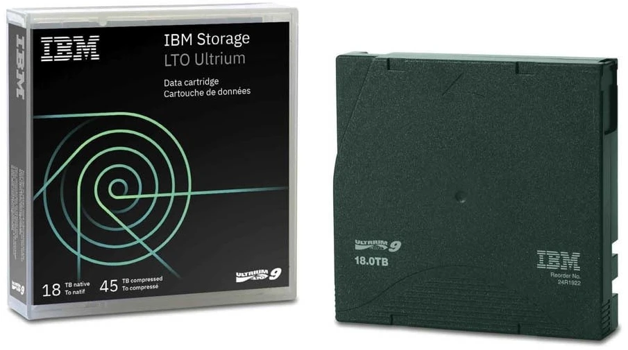 IBM 02XW568 Tuščia duomenų juosta 18 TB LTO
