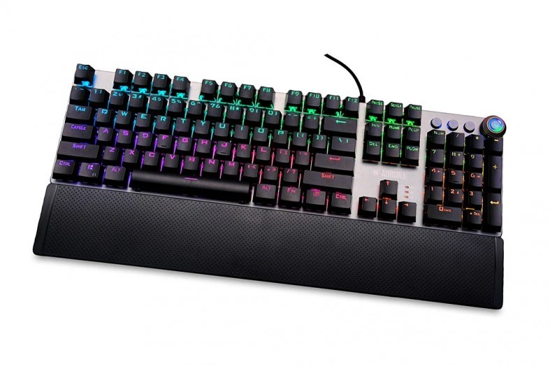 Mechaninė žaidimų klaviatūra IBOX AURORA K-4 IKGMK4, su pašvietimu, US išdėstymas, KRGD Red Switch