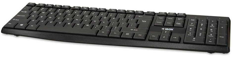iBOX Eris Klaviatūra su USB jungtimi, Juodas