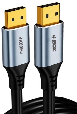 „iBox ITVDP013 DisplayPort“ kabelis 4K 60Hz auksinis kištukas 3 m
