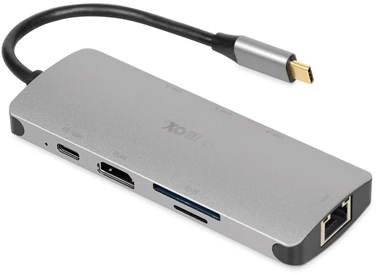USB Jungčių Replikatorius - iBox, Sidabrinis