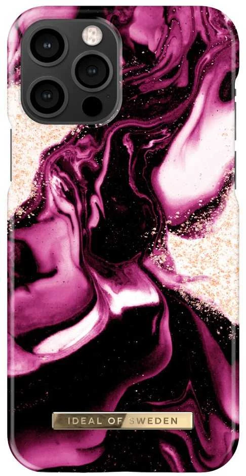 Dėklas Ideal Of Sweden IDEALUS ŠVEDIJA IFCAW 21-I2061-319 IPHONE 12/12 PRO CASE GOLDEN RUBY MARMRU