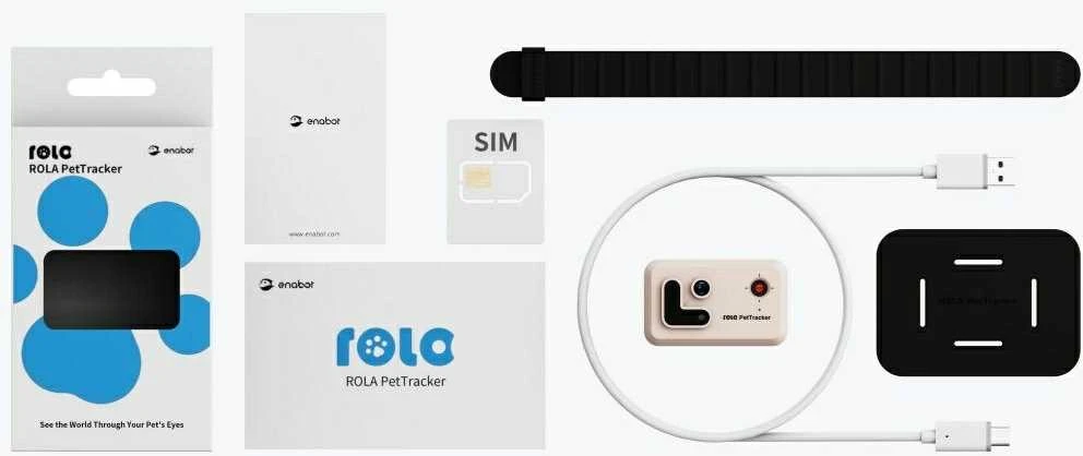 GPS sekimo pakabukas naminiams gyvūnams Enabot ROLA PetTracker, Tamsiai mėlynas, SIM pridėta