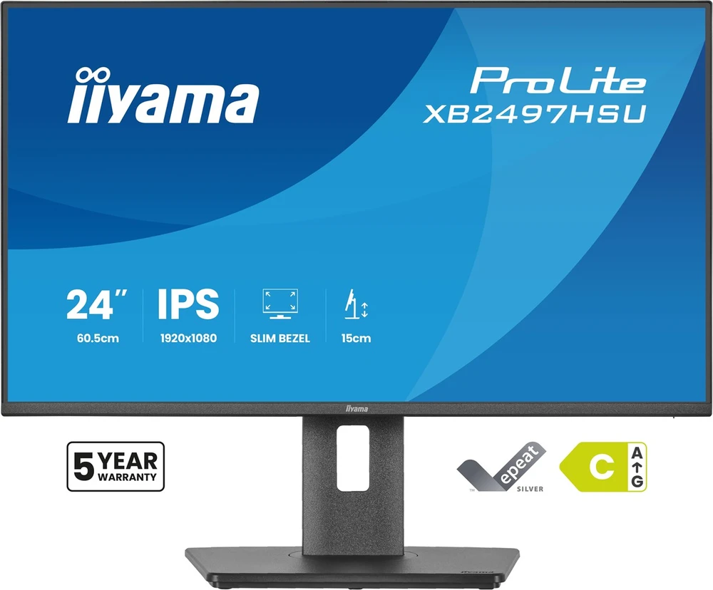 Monitorius iiyama XB2497HSU-B1 - 120Hz | Full HD | IPS | 23,8''