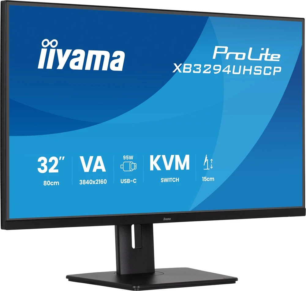 Monitorius iiyama ProLite XB3294UHSCP-B1 - 4K | KVM | USB-C PD 90W | 31,5"