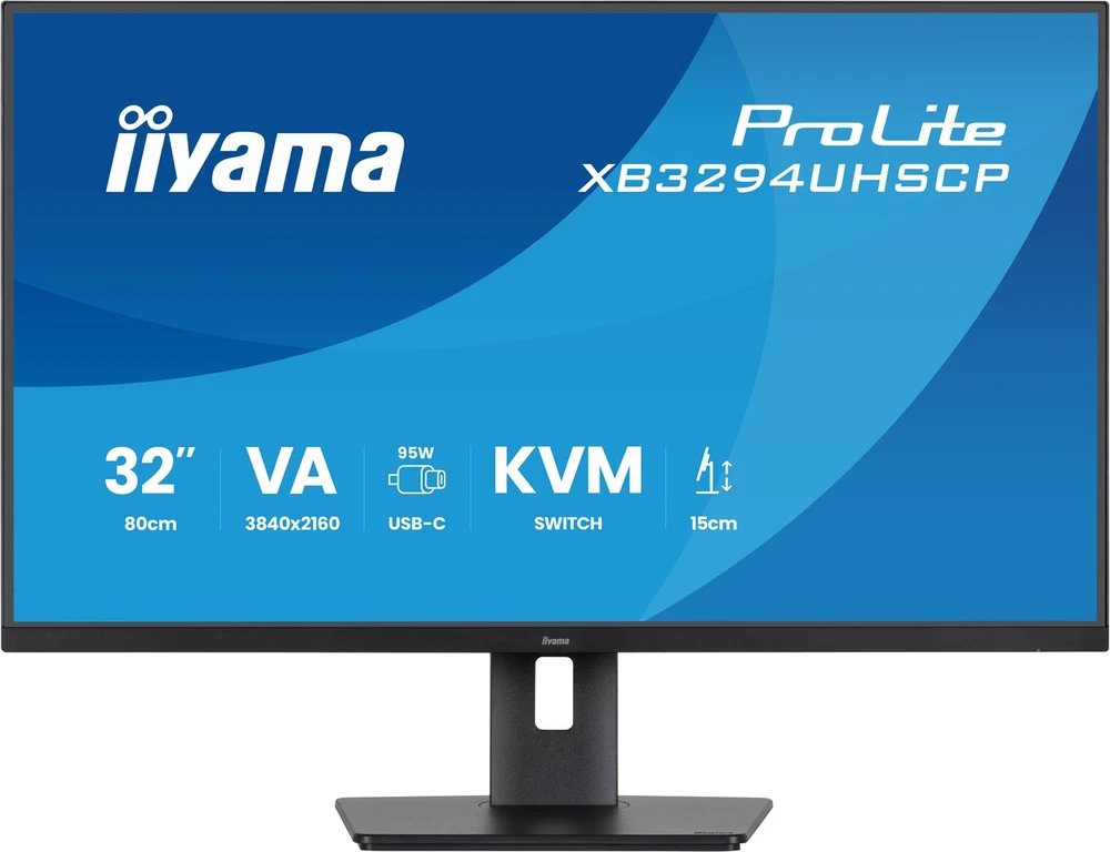 Monitorius iiyama ProLite XB3294UHSCP-B1 - 4K | KVM | USB-C PD 90W | 31,5"