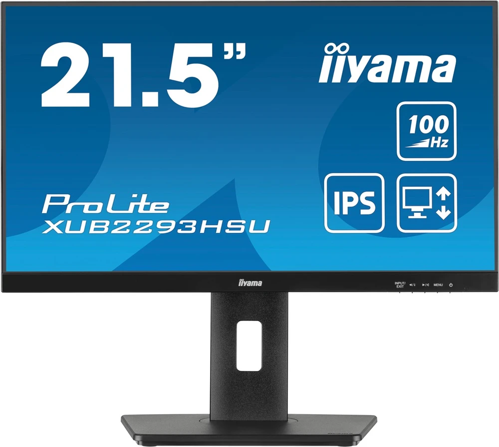 Monitorius iiyama ProLite XUB2293HSU-B7 - 100Hz | Full HD | 22'' | IPS | 1ms