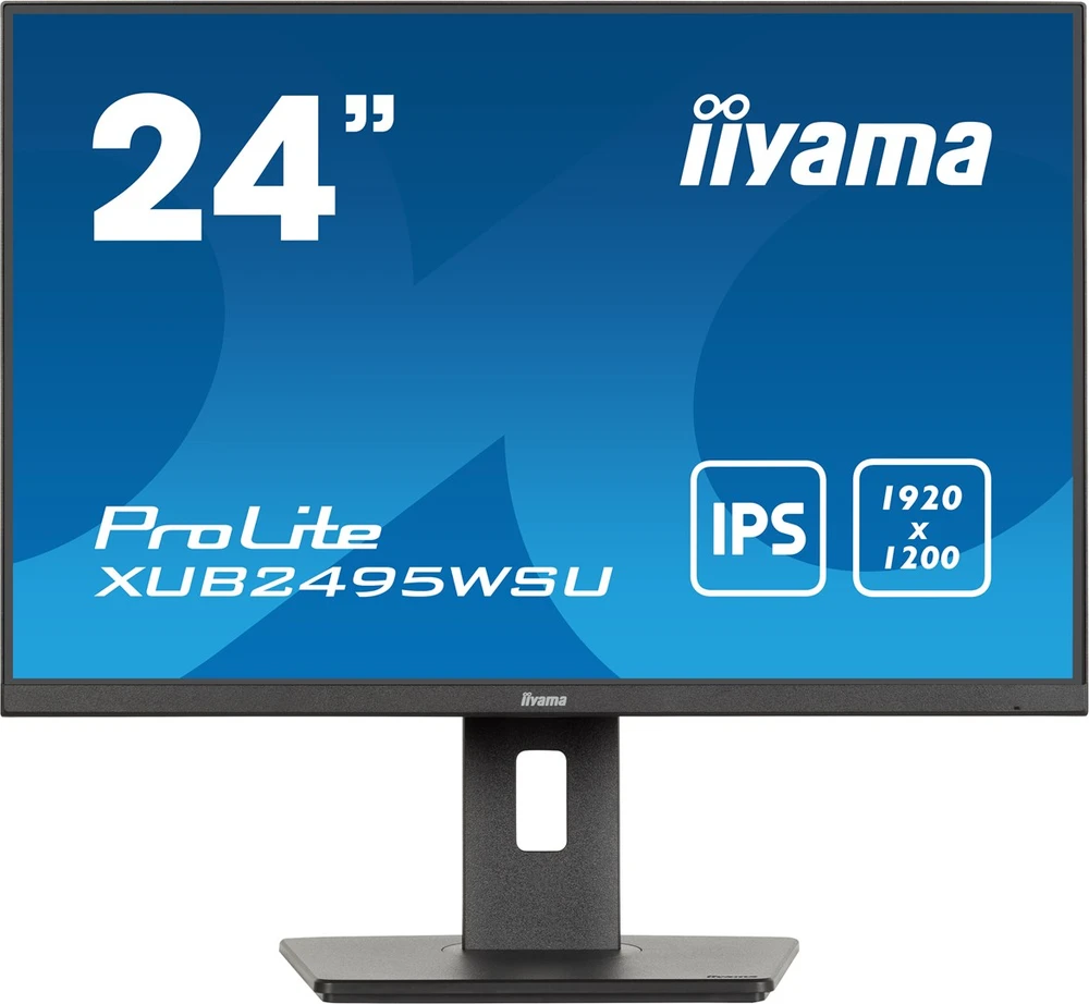 Monitorius IIYAMA XUB2495WSU-B7 24 colių IPS 1920x1200 300cd/m2 4ms HDMI DP USB