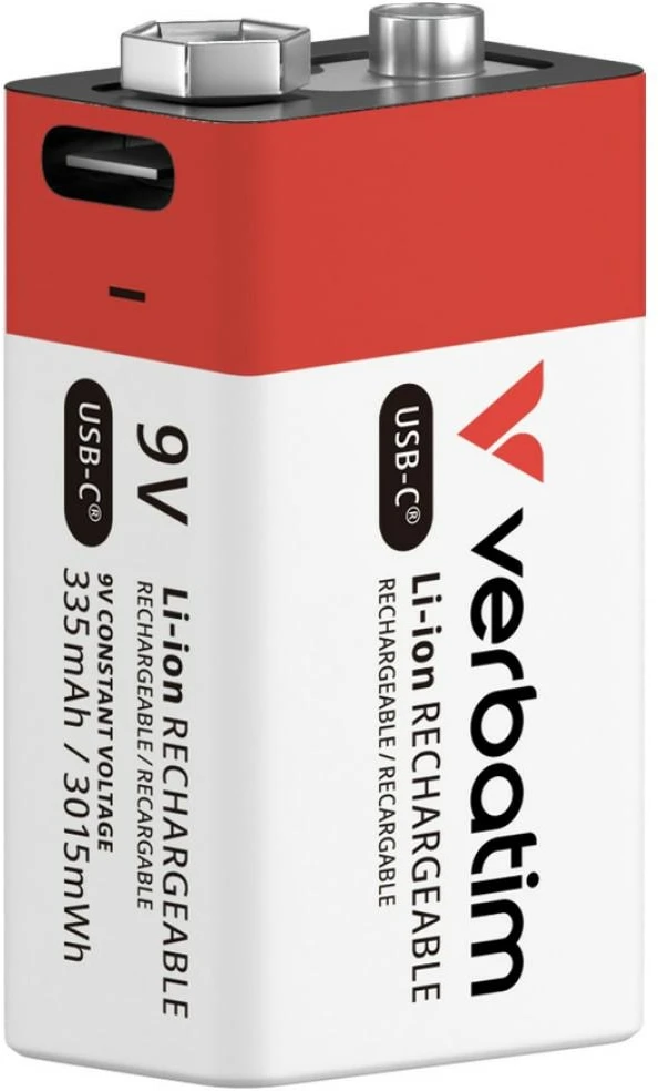 Įkraunama baterija 9V USB-C Verbatim 1 vnt. 30251