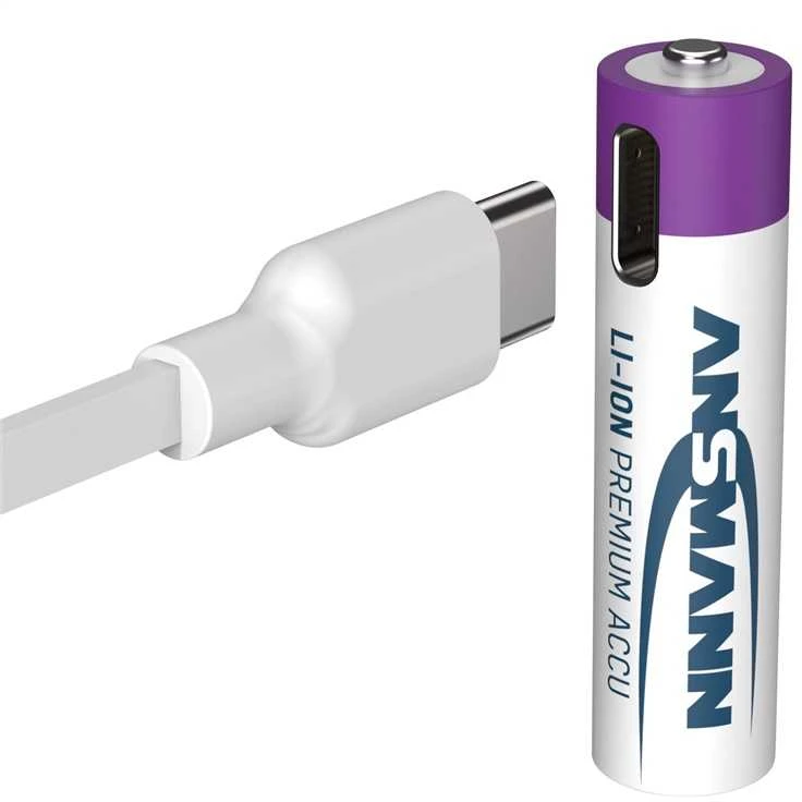 Įkraunami elementai ANSMANN AAA, 400 mAh, 1,5V, 4 vnt.