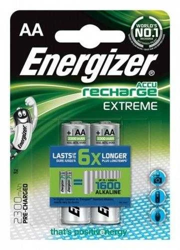 Įkraunami elementai ENERGIZER AA, 2300 mAh, 2 vnt.