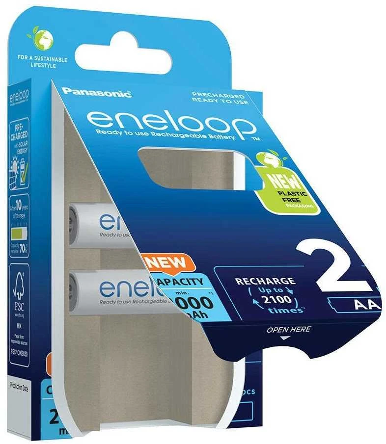 Įkraunamos baterijos PANASONIC ENELOOP AA 2000 mAh 2 vnt (BK-3MCDE/2CP)