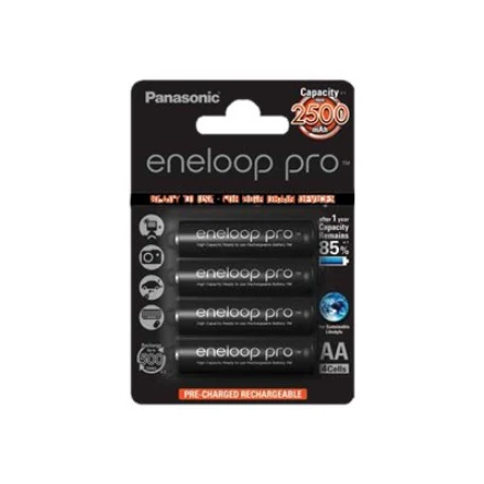 Įkraunamos baterijos PANASONIC ENELOOP PRO AA 2500 mAh 4 vnt (BK-3HCDE/4CP)