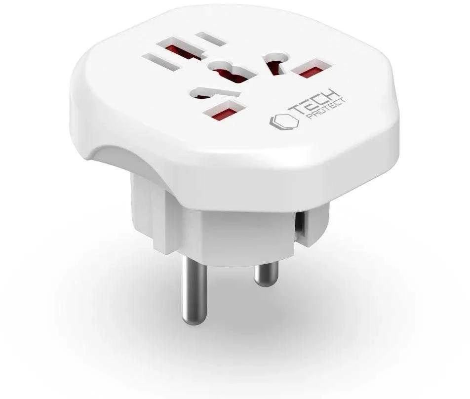 TECH-PROTECT UNIVERSAL TRAVEL ADAPTER FROM EU Baltas