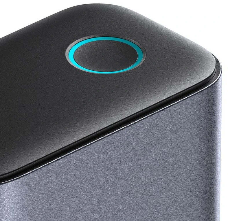 Joyroom JR-TCM02 GaN 65W įkroviklis įkrovimo stotelė 4xUSB-C 2xUSB-A UK kištukas – pilkas