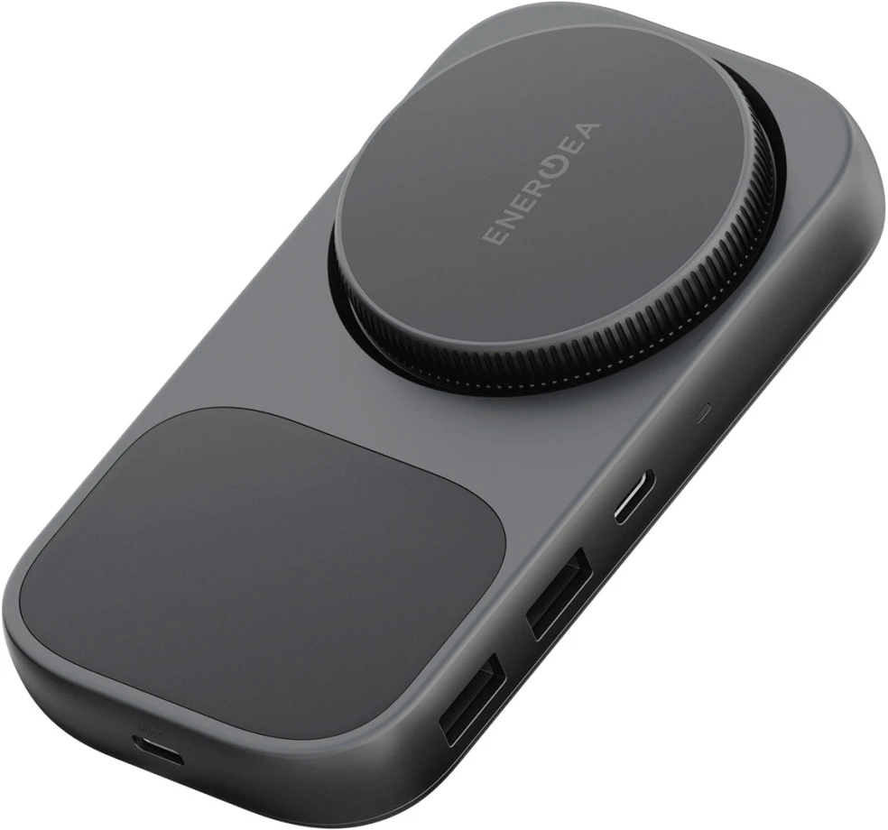 Dokumentų stotelė Energea Widock Plus 7in1 USB-C 3.1 su Qi2 grafito spalvos